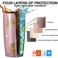 thumbnail image 4 of Golden Retriever Dog Tumbler Stainless Steel Insulated Travel Coffee Cups with Lid and Straw,Ideal Memorial Gift for Dog Dad/Mom,20oz, 4 of 6