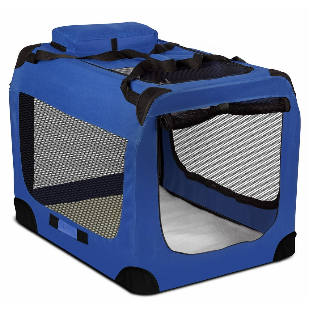 Paws & Pals Pet Carrier Crate Premium SoftSided Foldable for Dogs and