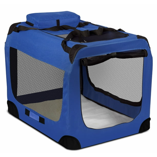 Paws & Pals Pet Carrier Crate Premium SoftSided Foldable for Dogs and