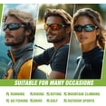 thumbnail image 5 of 3 Pack Polarized Sports Sunglasses for Men, Mens Sunglasses Wrap Around UV400 Protection for Cycling Fishing Driving, 5 of 8