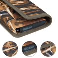 thumbnail image 5 of Luxmo Belt Holster for Samsung Galaxy A15 5G, Horizontal Nylon Fabric Phone Pouch Clip Protector Wallet Case with Strap Closure, Card Slots and Belt Loops (Fits with Rugged Cases) - Camo, 5 of 9