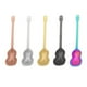 thumbnail image 1 of 5 cucharas de café creativas de acero inoxidable con forma de guitarra multicolor, 1 of 5