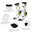 thumbnail image 3 of Yiaed Lavender Flowers Print Great elasticity Crew Socks Sports socks for Men and Women, 3 of 5