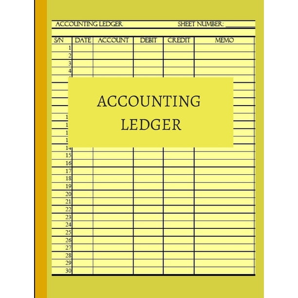 Accounting Ledger: Basic ledger book for monthly weekly personal ledger  accounting journal pages book sheets paper for general accounting with 6  columns accounting paper for small business with simple - Walmart.com