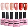 thumbnail image 1 of Esmalte de uñas en gel AIMEILI, kit vegano Soak Off de 6 colores, 1 of 6
