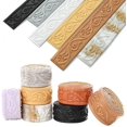 thumbnail image 3 of Self-Adhesive 3D Waistline Baseboard Wall Stickers Foam Corner Line Stickers Waterproof Anti-Collision Background Wall Edge Border Decor(Yellow 1), 3 of 7