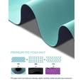thumbnail image 2 of 1/4 Inch Extra Thick Non Slip Yoga Mat TPE Double-Sided Fitness Mat for Yoga,Pilates,Workout,Cyan, 2 of 7