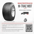 thumbnail image 4 of Mastertrack M-TRAC WBT 445/50R22.5 20PR 161L Load Range L Wide-Base Commercial Truck Tire(Tire Only), 4 of 5