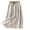 White #02, variant on Busydd Women's Cotton Linen Skirt with Pockets Summer Beach Solid Color Elastic Waist Midi Skirt Comfortable Drawstring Slit Hem Long Skirts M