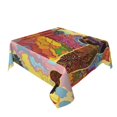 thumbnail image 2 of Wukai Beautiful African Woman Waterproof Tablecloth for Kitchen Dining, Fits Square Tables for 2-4 Seats -54"x54", 2 of 7