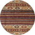 thumbnail image 1 of Ahgly Company Indoor Round Abstract Saffron Red Abstract Area Rugs, 8' Round, 1 of 6