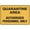 Warning Sign 1, variant on Quarantine Area Face Mask Must Be Worn Sign - 8"x12" Warning Sticker Security Outdoor Sign, Quarantine Zone, Hygiene Requirement
