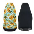 thumbnail image 4 of Uorisanigo Universal Front Car Seat Covers Washable Sunflower Butterfly High Back Front Car Seat Protectors - Fit for Most Cars, Trucks, SUVS, Vans 2 PCS Non Slip Auto Cover Sets, 4 of 7