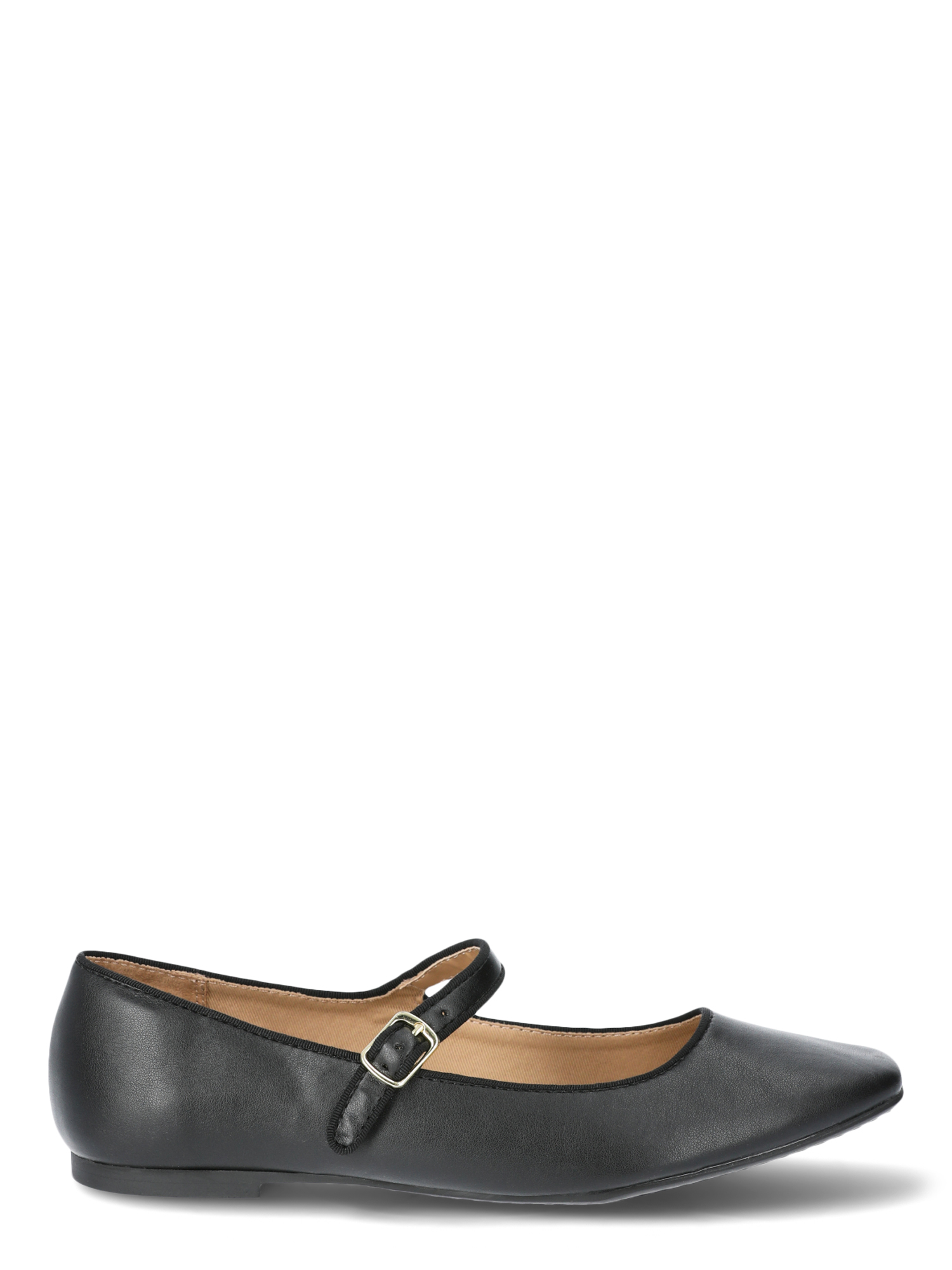 Time and Tru Women's Mary Jane Flats, Black photo 4