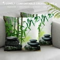thumbnail image 3 of Orinice Bamboo Graphic Decorative Men Women Boy Girl Room Cushion Throw Pillow Cover with Zipper Closure, Multipurpose Pillow Case for Home Couch Living Room Bed Sofa, 1PC 22x22in, 3 of 5
