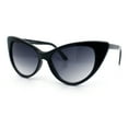 thumbnail image 6 of SA106 Womens Classic Gothic Mod Cat Eye Sunglasses Black - Smoke, 6 of 8