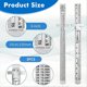 thumbnail image 4 of Pocket Ruler with Removable Clip 6 Pieces Precision Pocket Ruler, 4 of 5