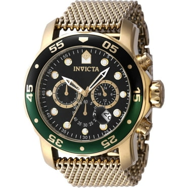 Invicta Mens Pro Diver Quartz Chronograph Black Dial Watch
