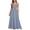 Blue, variant on Summer Dresses for Women Elegant Trendy Scoop Neck Sleeveless Striped Maxi Dress, Casual Smock Back A-Line Dress
