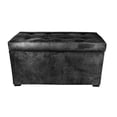 thumbnail image 5 of MJL Furniture  Angela 8-button Tufted Obsession Storage Trunk Bench Storage Benches, Entryway Saddle Brown, 5 of 5