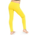 thumbnail image 3 of Stretch Is Comfort Stretchy Girl's Cotton Leggings Yellow XX-Large, 3 of 6