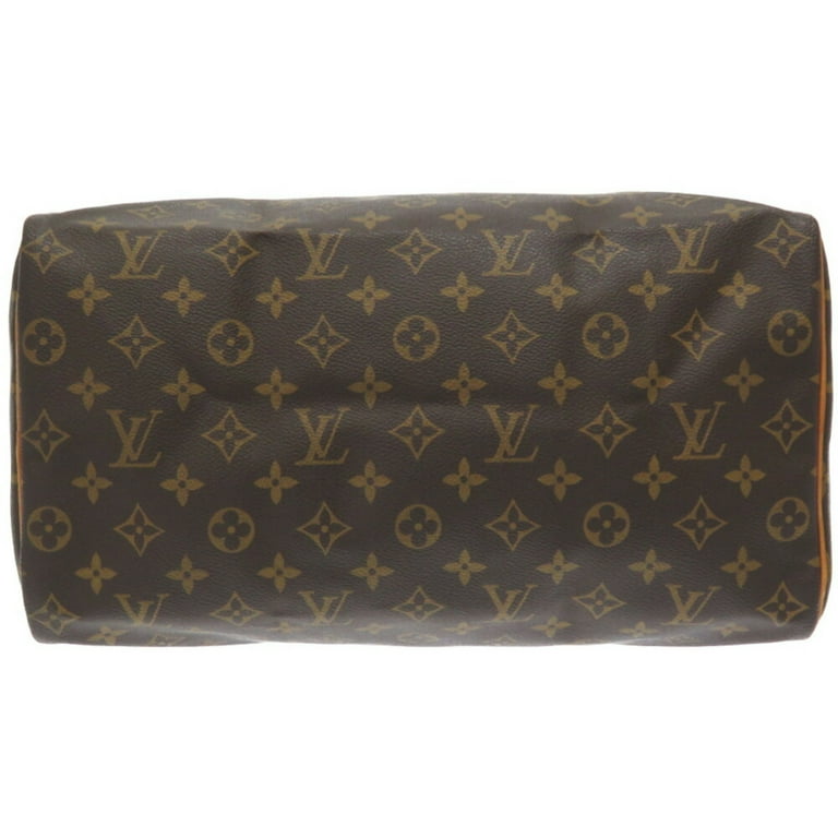Authenticated Used Louis Vuitton Monogram Speedy 35 M41524 Handbag Canvas /  Leather Brown Ladies