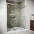 thumbnail image 3 of Tanaro 60" x 76" Semi-Frameless Sliding Shower Door with CrystalTech Treated 5/16" Tempered, Clear Glass, Polished Chrome Hardware, SKU: DSD-3416-224-CH, 3 of 4