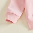 thumbnail image 6 of KPOPLK Baby Girl Outfit Set 3 6 9 12 18 24 Months 2t 3t Letter Print Long Sleeve Sweatshirt Tops Pants Outfit Set for Toddler,Size 12-18 Months, 6 of 9