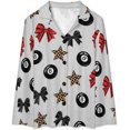 thumbnail image 4 of Top-kevin Women's Pajama Sets Snowy Branches Pattern Long Sleeve Lounge Sets Pjs Sleepwear with Pockets, 4 of 12