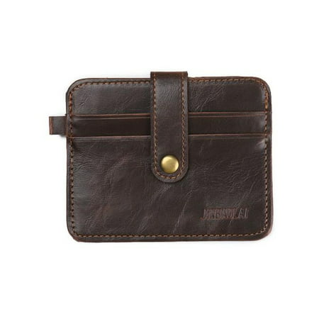 Luxury Retro Mens Leather Clutch Billfold Wallet Credit ID Card Slim Purse