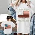 thumbnail image 6 of Icvfdpl Women'S Fashion Casual America July 89Th Anniversary Flag Printed Round Neck Short Sleeve Loose Top T Shirt Trendy Female Outwear, 6 of 7