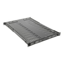 Rocstor Y10E074-B1 Adjustable Rack Shelf Shel 1u Universaladj. Depthsteelshelf