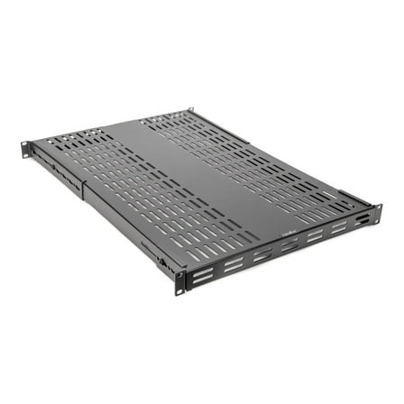 Rocstor Y10E074-B1 Adjustable Rack Shelf Shel 1u Universaladj. Depthsteelshelf