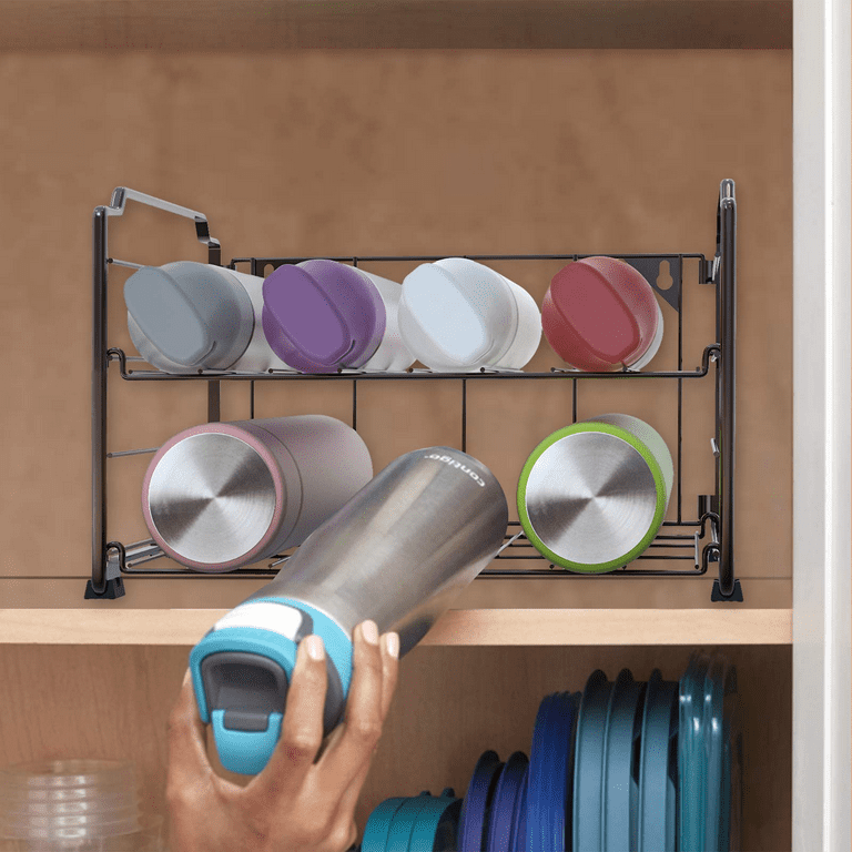 DIY Water Bottle Storage Rack