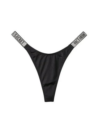 NWT VICTORIA'S SECRET Brazilian V-Front and Back Bikini Swim Bottom Black  Small