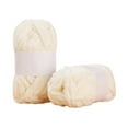 thumbnail image 3 of Chunky Yarn Soft Thick Fluffy Washable Cotton Yarn DIY for Arm Knit Blanket Cushion Bed Sofa Home Decor (Khaki), 3 of 6