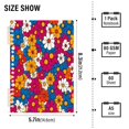 thumbnail image 2 of FORMRS 1-Subject Spiral Notebook 8" x 5" College Ruled 60 Refillable Sheet A5 Hard Cover, 2 Pack, Red Whimsical Floral, 2 of 7