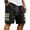 Black, variant on Men's Color Block Cargo Shorts Elastic Drawstring Waist Multi Pockets Casual Shorts Summer Outdoor Hiking Workout Cotton Blend Shorts for Men