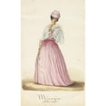 thumbnail image 2 of Jacob Marius Adriaan Martini van Geffen 11x14 Gold Ornate Wood Frame and Double Matted Museum Art Print Titled - Young Woman in Koto Misi (In or Before C. 1860), 2 of 4