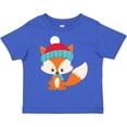 thumbnail image 3 of Inktastic Cute Fox, Fox With Hat And Scarf, Orange Fox Boys or Girls Toddler T-Shirt, 3 of 5