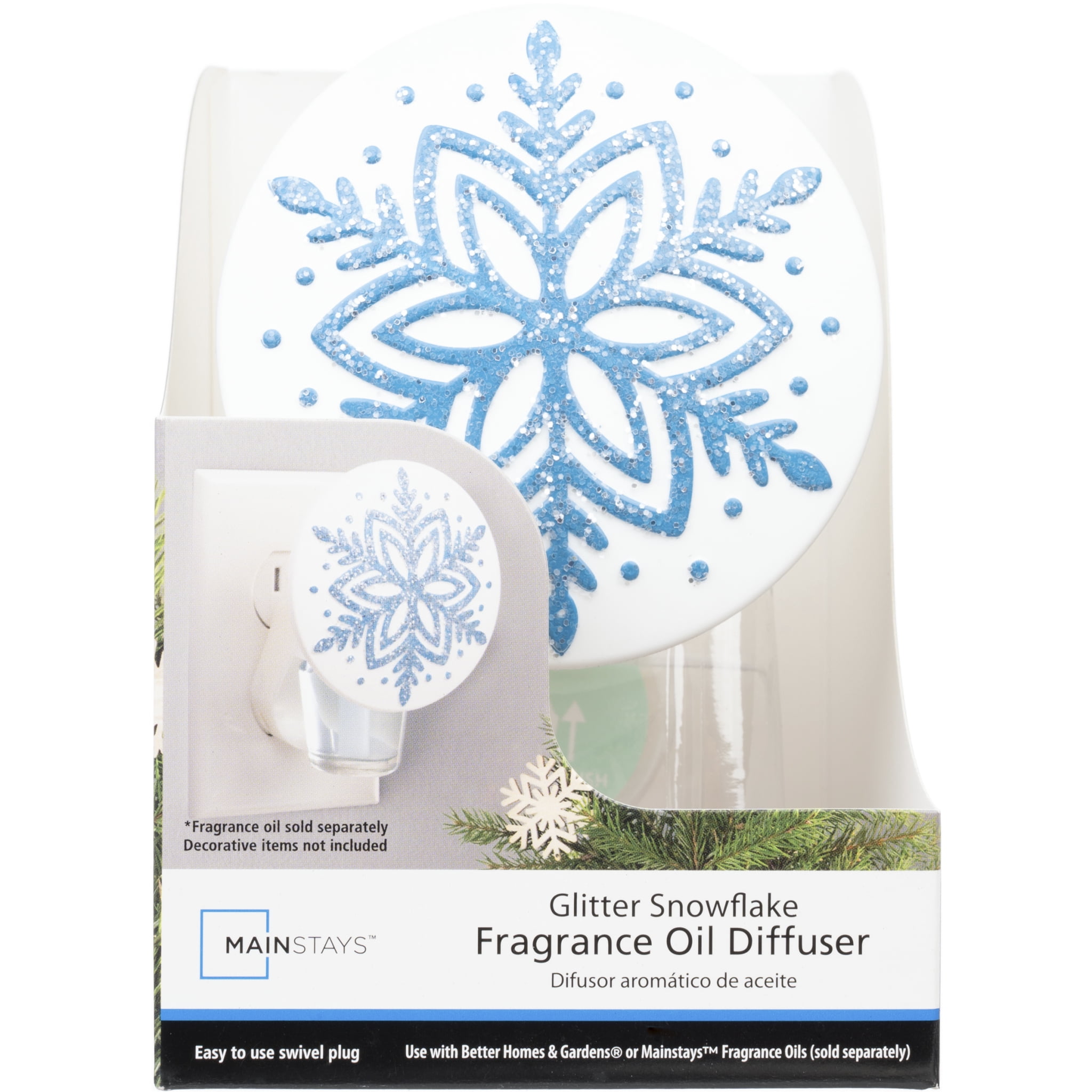 Mainstays Aroma Accents Fragrance Plug, Glitter Snowflake