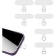 thumbnail image 1 of 6pcs Phone Tether Tab, Transparent Crossbody Phone Strap Tether Tab Heavy Duty Multifuctional Phone Lanyard Patch Pad, 1 of 5