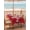 Deep Red, variant on Outdoor Tablecloth with Umbrella Hole and Zipper, Pink Birthday Square Table Cloth 54x54 Inch Waterproof Tablecloth, Colorful Confetti Ribbons Polka Dots Classroom Picnic Table Cover for Patio