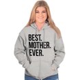 thumbnail image 3 of Best Mom Ever Cute Happy Mothers Day Zip Hoodie Sweatshirt Women Brisco Brands S, 3 of 6