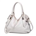 thumbnail image 1 of Bolso tipo cartera para mujer, bolso de mano de gran capacidad, ligero, para ir de compras a diario, color blanco, 1 of 2