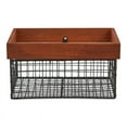 thumbnail image 2 of DII Farmhouse Wood Rimmed Wire Storage Basket Set, Bronze, Assorted, 2 of 3