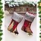 thumbnail image 4 of Con Puños Grandes De Felpa, Calcetines A Cuadros, Bolsa De Regalo Para Árbol De Navidad, Decoración Del Hogar, Feliz Año Nuevo 2021 Methold HA040074-01, 4 of 6