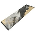 thumbnail image 5 of Black Golden Marble Bedroom Runner Rug 2'x6' Hallway Area Rugs Non Slip Entryway Runner Carpet with Tassels Living Room, 5 of 8