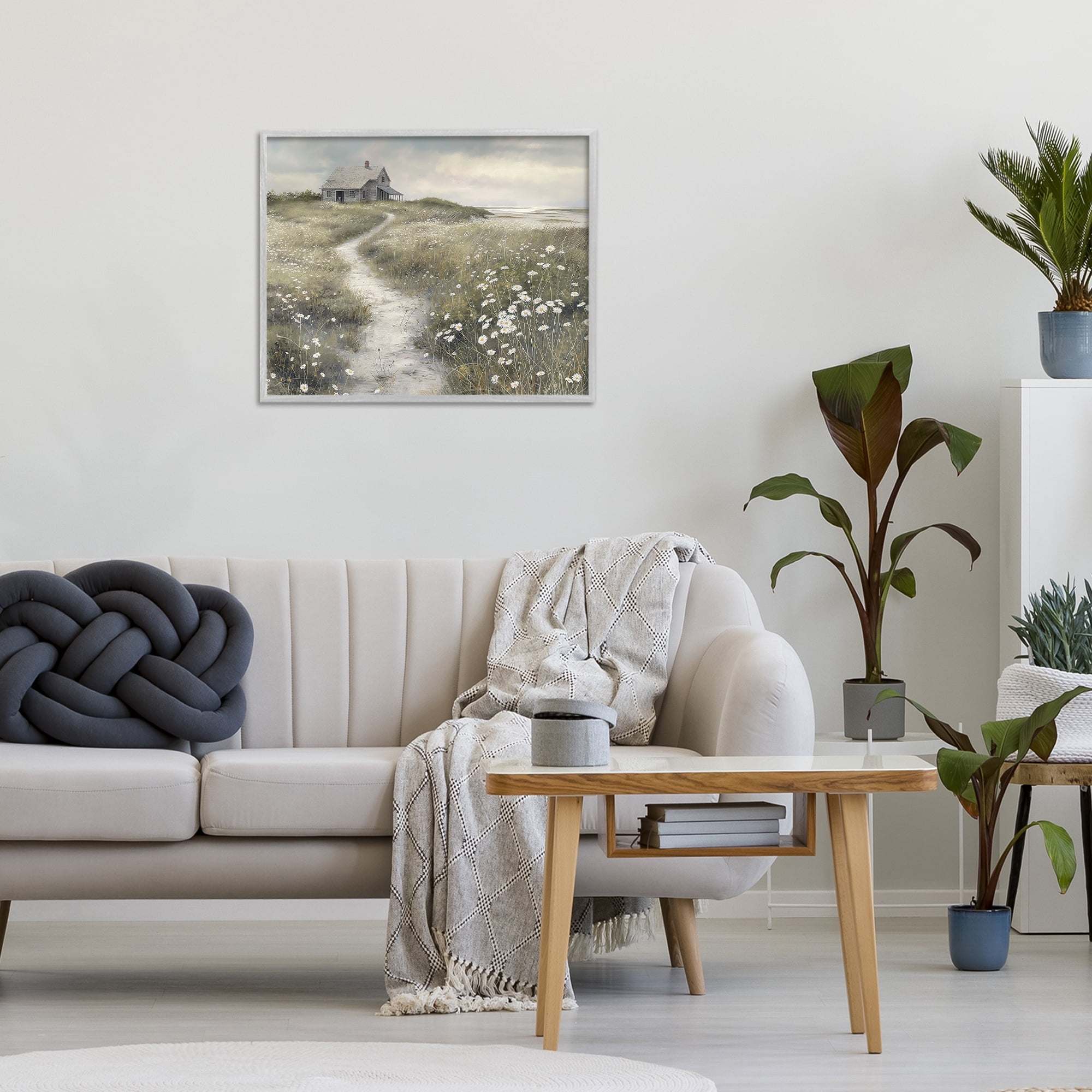 Stupell Industries Pathway To Coastal Cottage Gray Framed Giclee Art, design by Imagine It Images