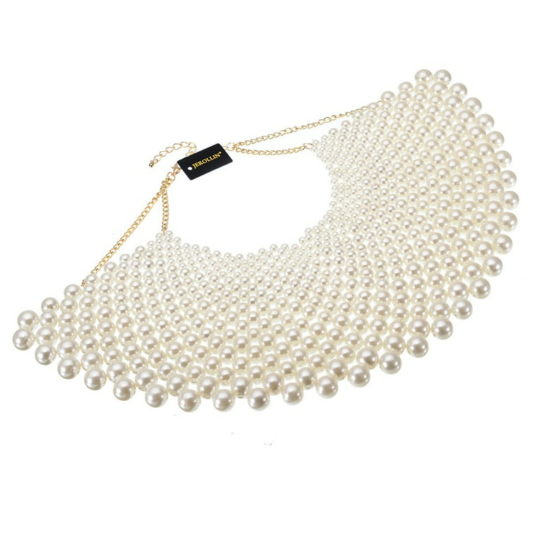 Fashion Chokers For Girls & Ladies V Chain Gold Silver Tone Fake Pearls  Chokers Necklaces From Janet2011, $0.8